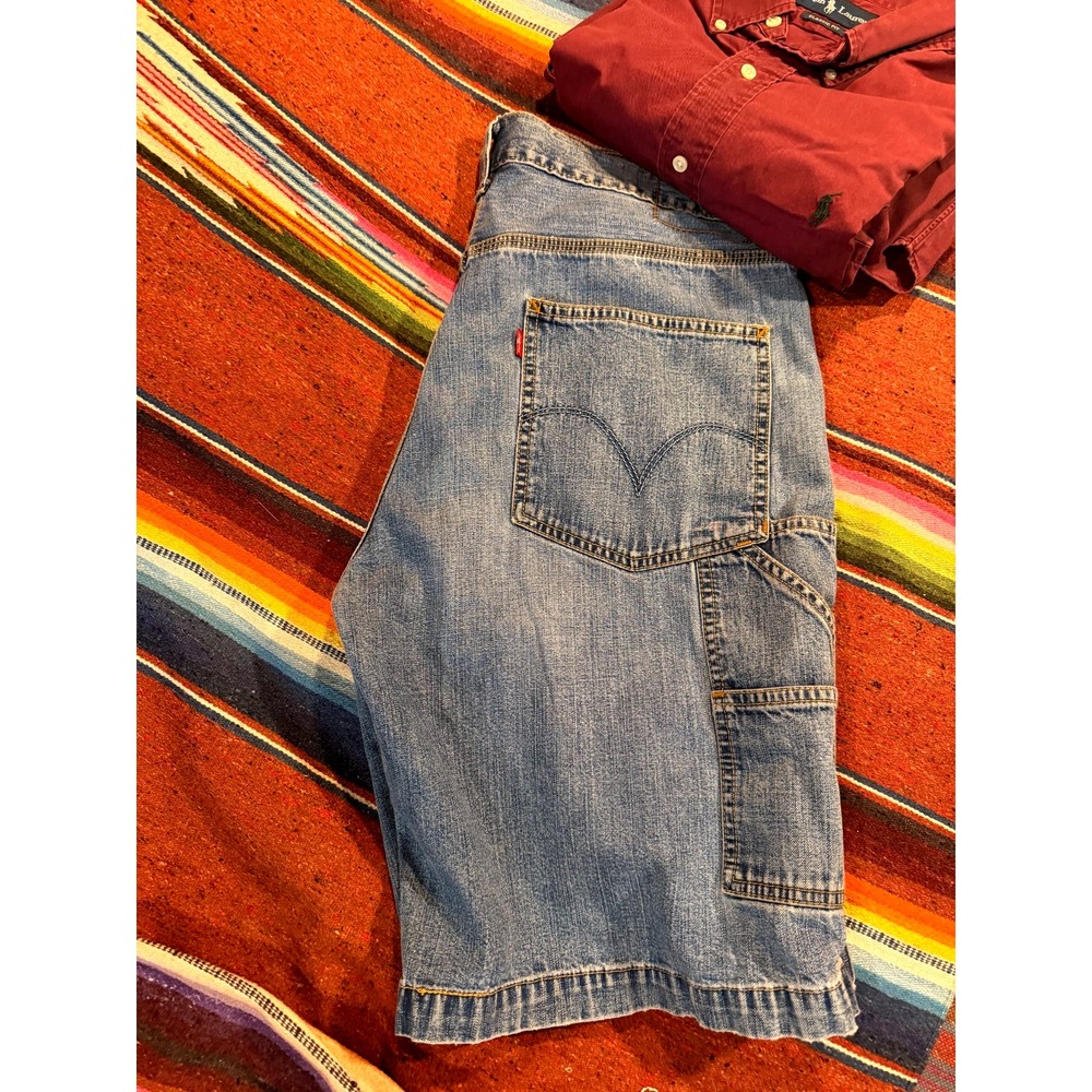 VTG Levis Carpenter Jeans Shorts Size 34 Mens Work Wear Y2K Skater